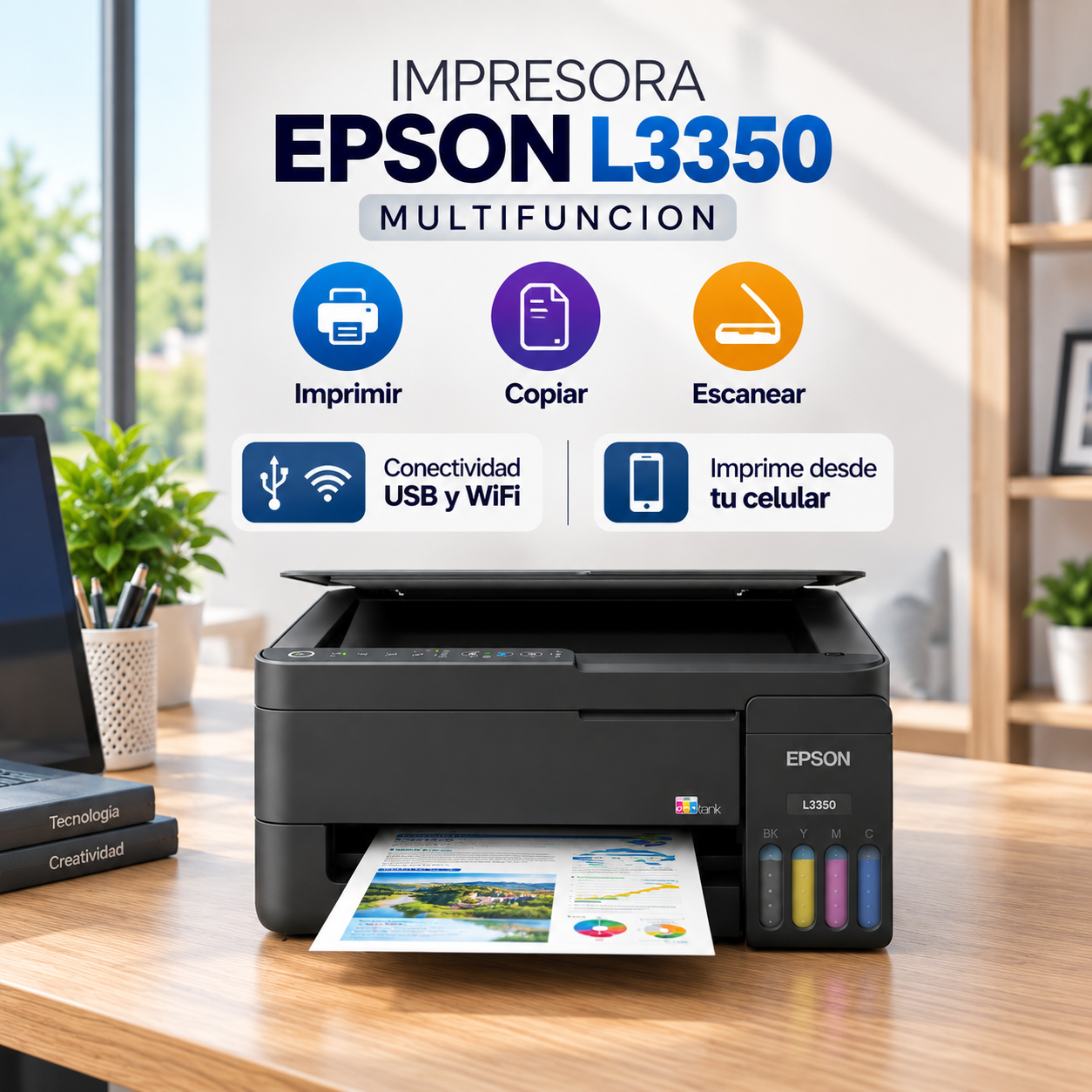 Impresora Epson L3350 WiFi Multifunción