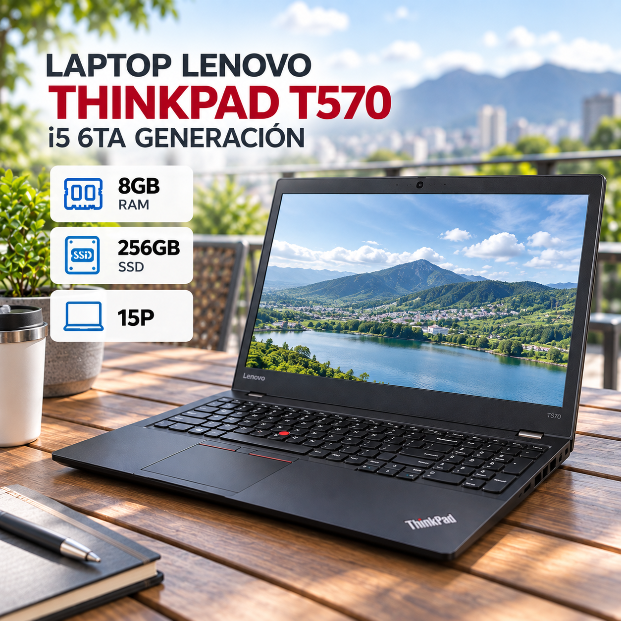 Laptop Lenovo ThinkPad T570 i5 6ta 15″
